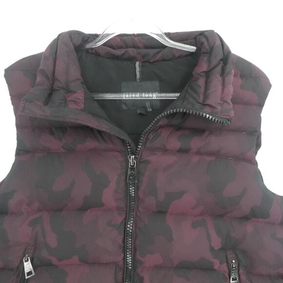 Jared Lang Vest Mens Large Purple‎ Camo Full Zip Down Filled City Urban Preppy - Picture 7 of 12